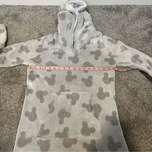Disney Womens Mickey Mouse Fleece Lounge Hoodie Grey Small - Picture 13 of 14